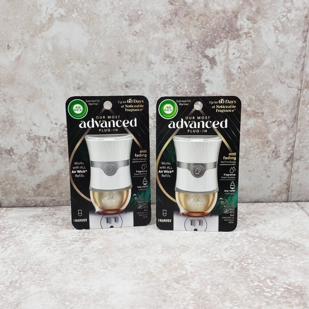 2 Advance Air Wick Anti Fading Fragrance Boost Plug In Scented Oil Warmers